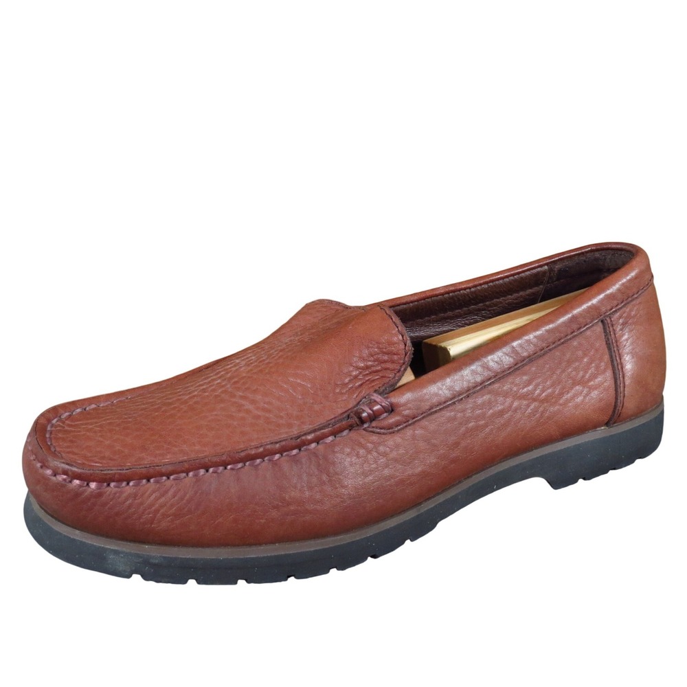 Eddie Bauer Men‎ Casual Leather Loafers Size 10 Slip On Walking Brown